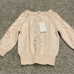 Jamie Kay Katie sweater in Apricot Fleck 3Y NWT